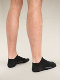 Chaussettes Vie quotidienne invisibles en mérinos Homme Black/Snow - 6