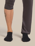 Chaussettes Vie quotidienne invisibles en mérinos Homme Black/Snow - 4