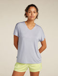 Women's Merino Blend Drayden Reversible Top Grey quartz - 1
