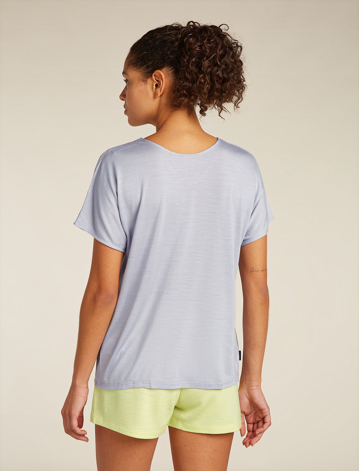 Women's Merino Blend Drayden Reversible Top Grey quartz - 2