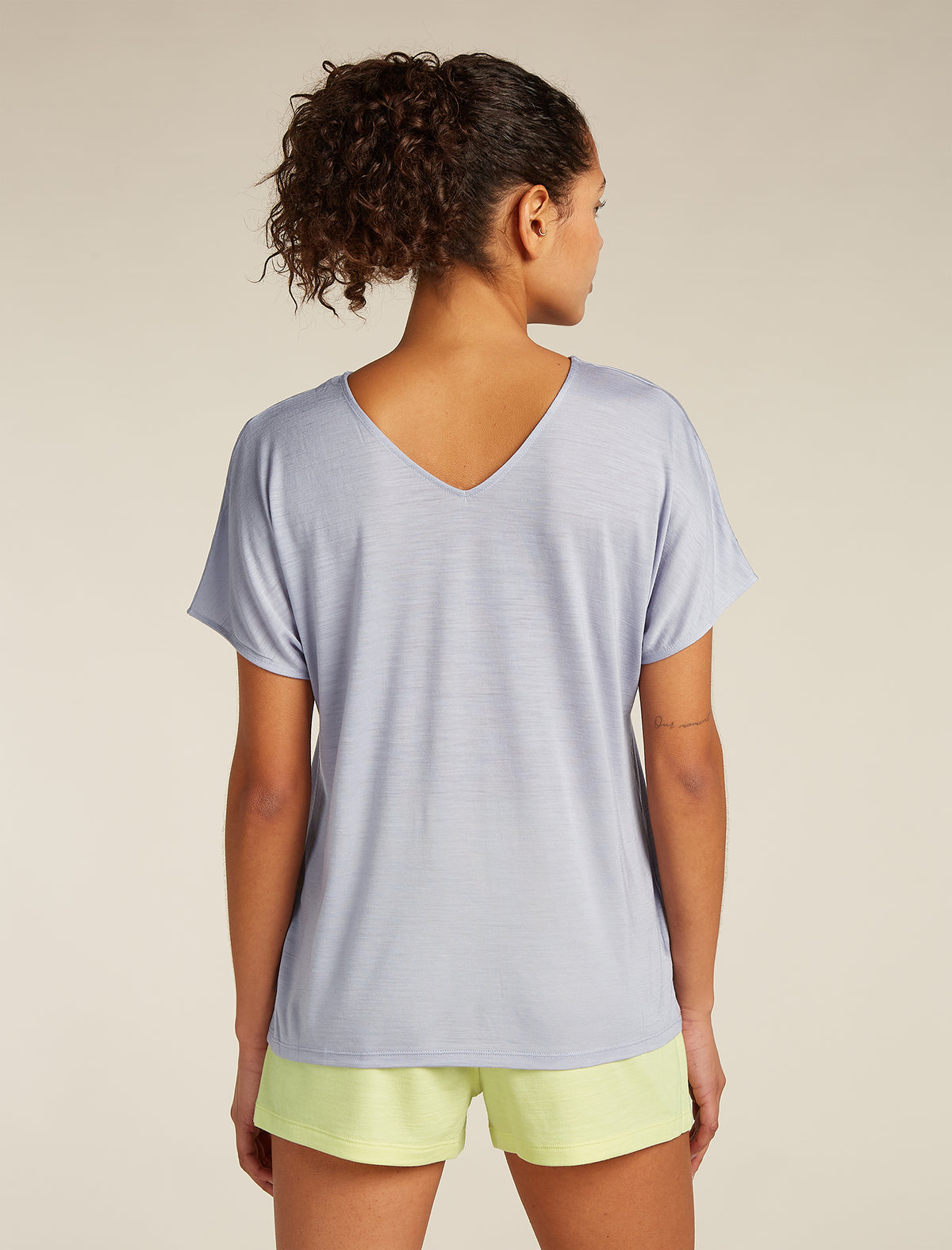 Women's Merino Blend Drayden Reversible Top Grey quartz - 6