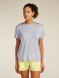 Women's Merino Blend Drayden Reversible Top Grey quartz - 7