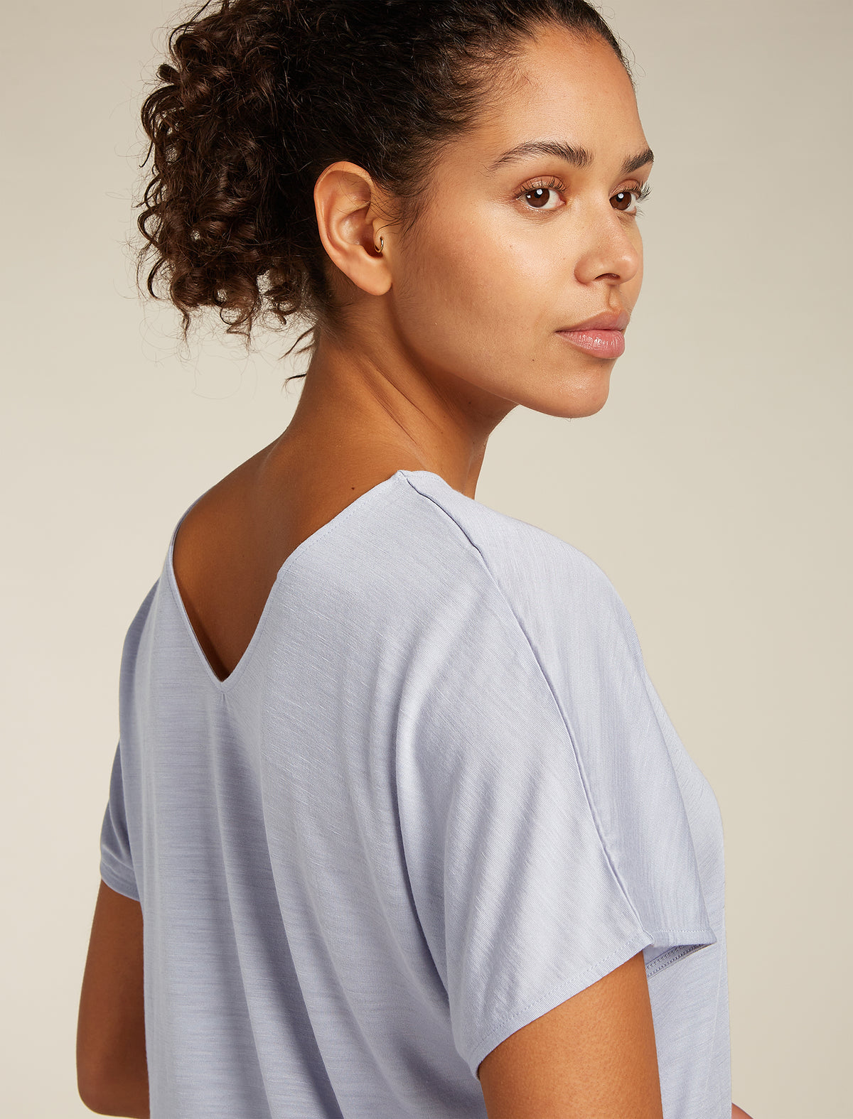 Women's Merino Blend Drayden Reversible Top Grey quartz - 8