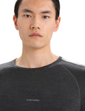 Men's 125 ZoneKnit™ Long Sleeve Crewe Thermal Top Jet Heather/Black - 11