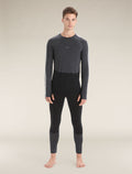 Men's 125 ZoneKnit™ Long Sleeve Crewe Thermal Top Jet Heather/Black - 4