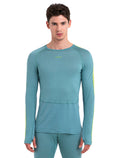 Men's 125 ZoneKnit™ Long Sleeve Crewe Thermal Top Cloud Ray/Hyper - 1