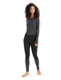 Women's 125 ZoneKnit™ Long Sleeve Crewe Thermal Top Jet Heather/Black - 4