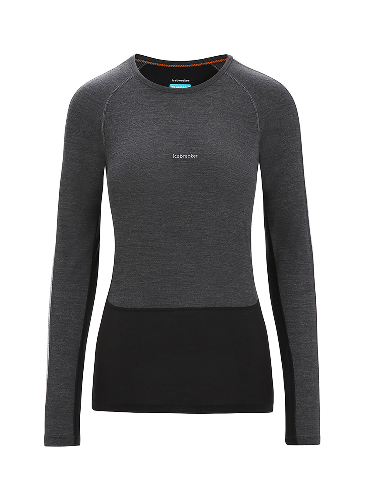 Women's 125 ZoneKnit™ Long Sleeve Crewe Thermal Top Jet Heather/Black - 14