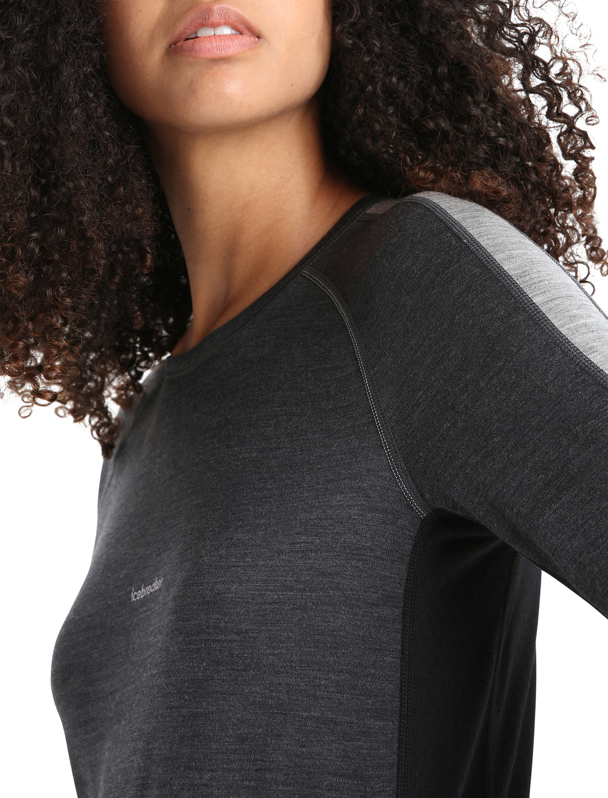 Women's 125 ZoneKnit™ Long Sleeve Crewe Thermal Top Jet Heather/Black - 5