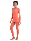 Women's 125 ZoneKnit™ Long Sleeve Crewe Thermal Top Tang/Praline - 3
