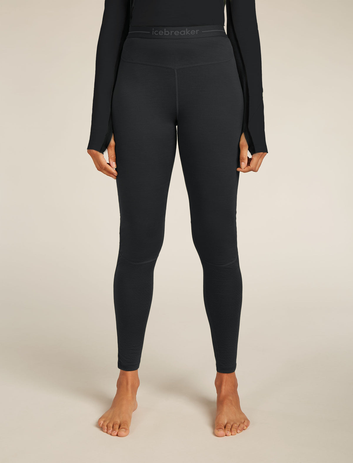 Women's Merino Blend 125 ZoneKnit™ Thermal Leggings Black - 1