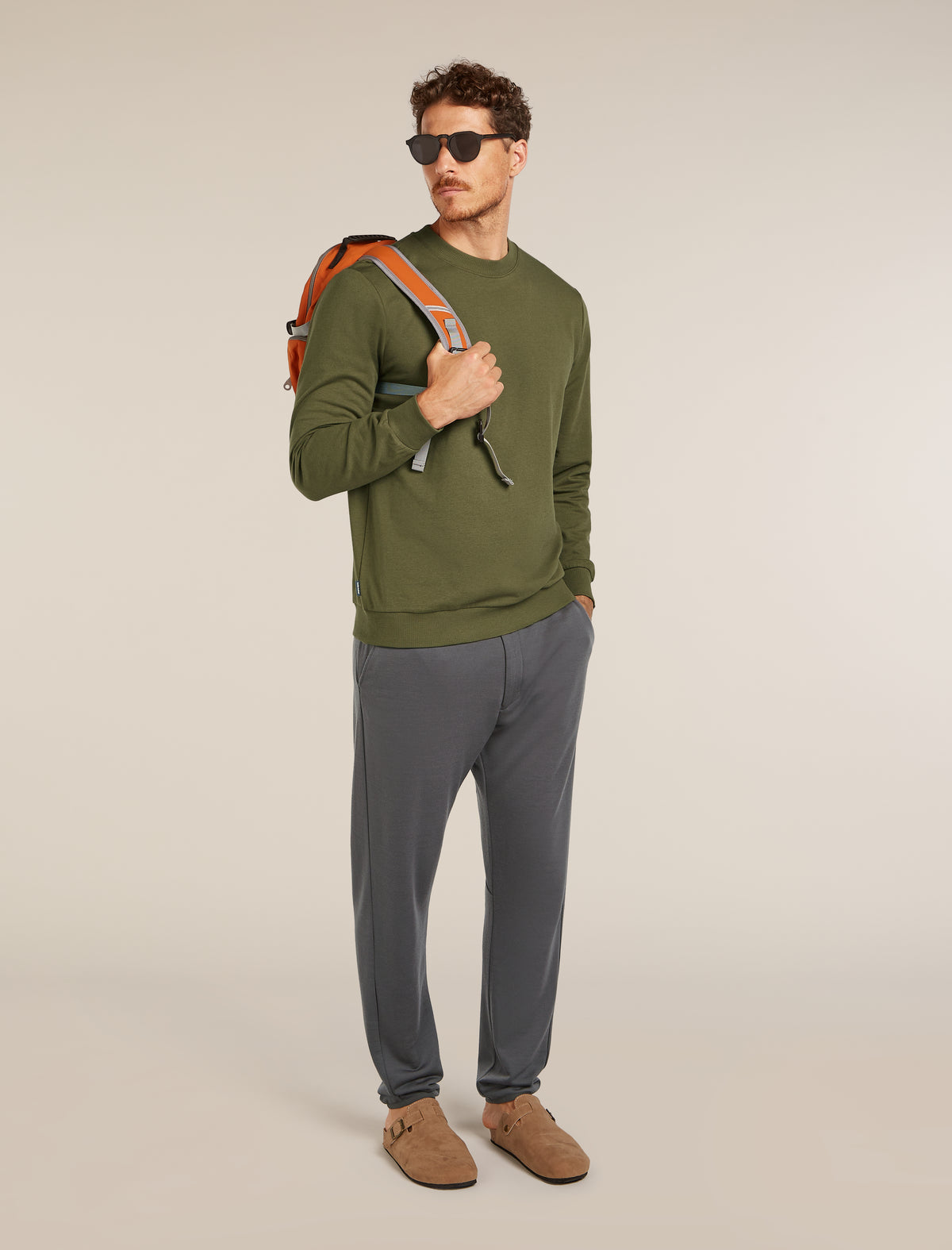 Men's Central Long Sleeve Sweatshirt Loden - 4