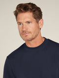 Men's Central Long Sleeve Sweatshirt Midnight Navy - 8