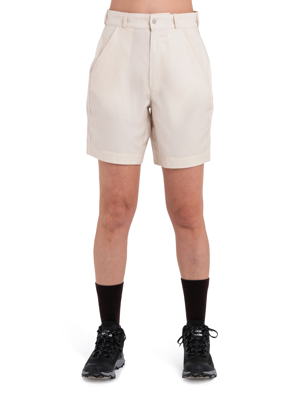 Short de randonnée en mérinos pour hommes Femme Chalk - 1