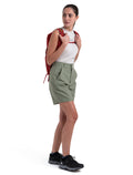 Women's Merino Hike Shorts Oil/Black/Silver - 3