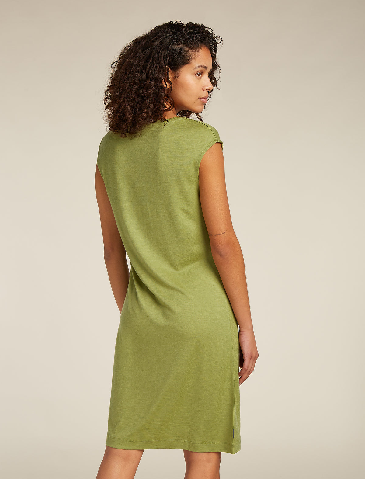Women's Merino Granary Sleeveless Dress Olive - 2