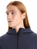 Men's Central Classic Long Sleeve Zip Hoodie Glacier - 4