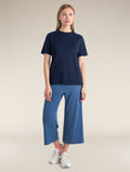 Women's Merino Linen Short Sleeve T-Shirt Glacier - 3