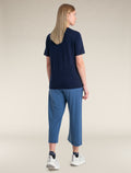 Women's Merino Linen Short Sleeve T-Shirt Glacier - 4