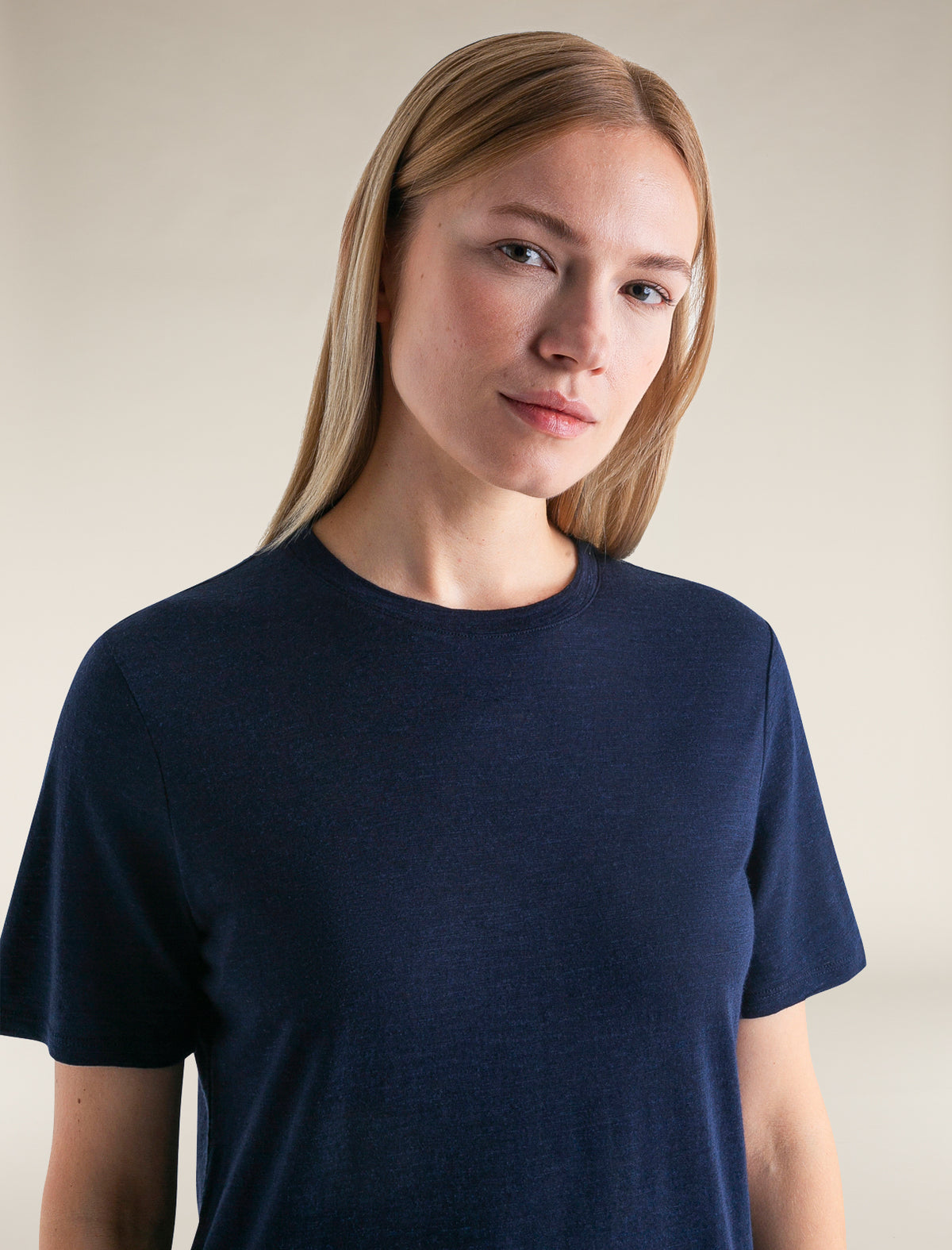 Women's Merino Linen Short Sleeve T-Shirt Glacier - 6