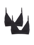 Women's Merino Siren Bra 2 Pack Black - 1