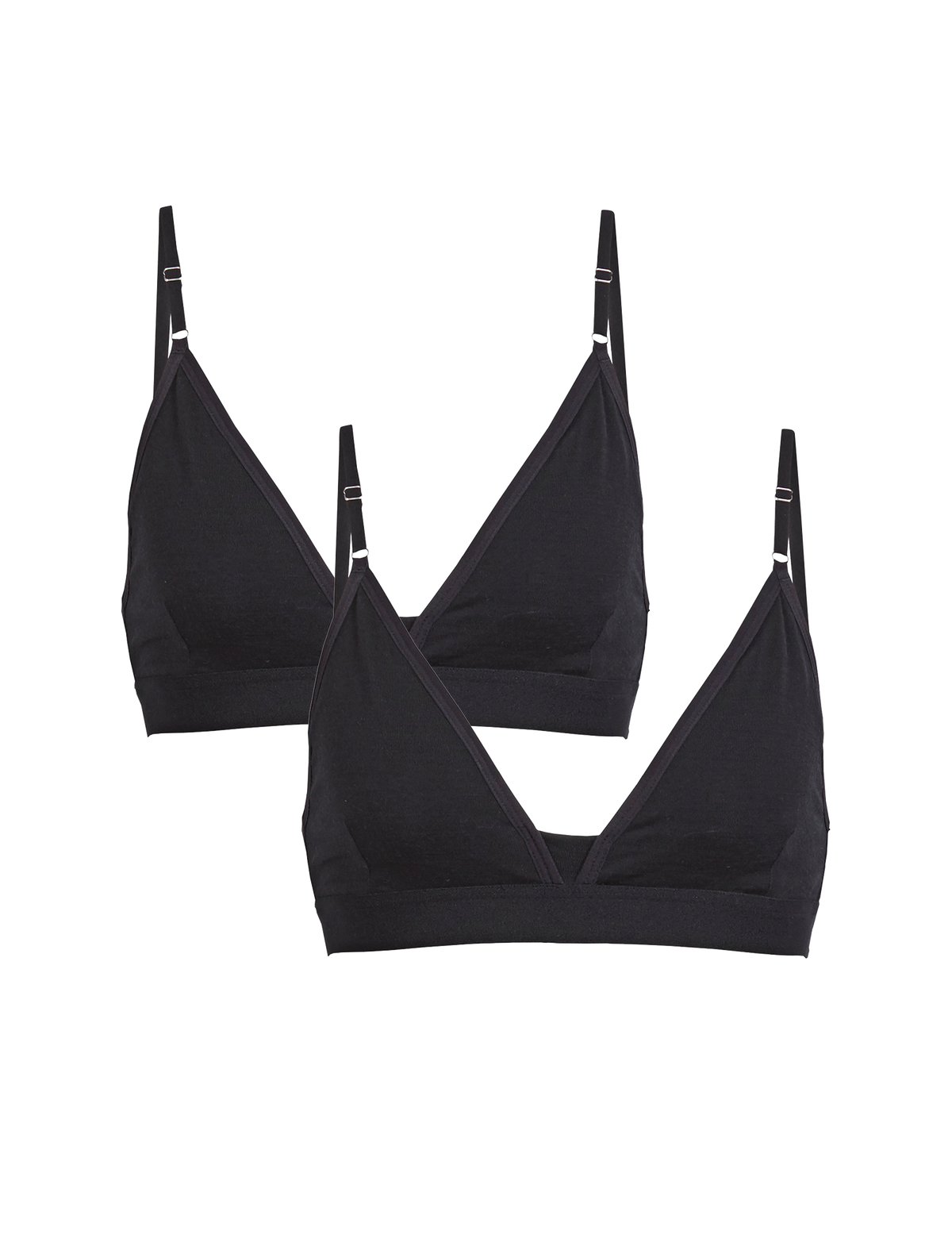 Women's Merino Siren Bra 2 Pack Black - 1