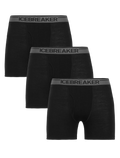 Men's Merino 150 Anatomica Boxers With Fly 3 Pack Black - 1