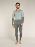 Men's Merino 200 Sonebula Long Sleeve Crewe Thermal Top Galaxy/Moss - 5