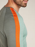 Men's Merino 200 Sonebula Long Sleeve Crewe Thermal Top Galaxy/Moss - 8