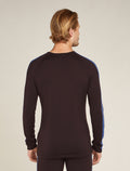 Men's Merino 200 Sonebula Long Sleeve Crewe Thermal Top Bittersweet/Port - 2