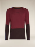 Men's Merino 200 Sonebula Long Sleeve Crewe Thermal Top Bittersweet/Port - 8