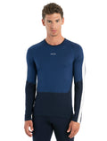 Men's Merino 200 Sonebula Long Sleeve Crewe Thermal Top Midnight Navy/Royal Navy - 1