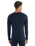 Men's Merino 200 Sonebula Long Sleeve Crewe Thermal Top Midnight Navy/Royal Navy - 2