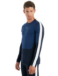 Men's Merino 200 Sonebula Long Sleeve Crewe Thermal Top Midnight Navy/Royal Navy - 3