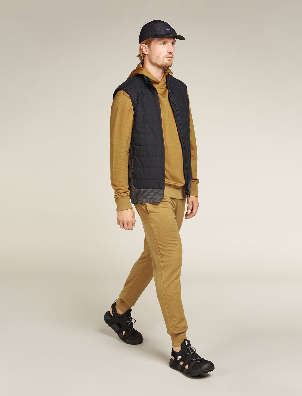 Men's Merino Blend 200 Shifter Long Sleeve Hoodie Russet - 5