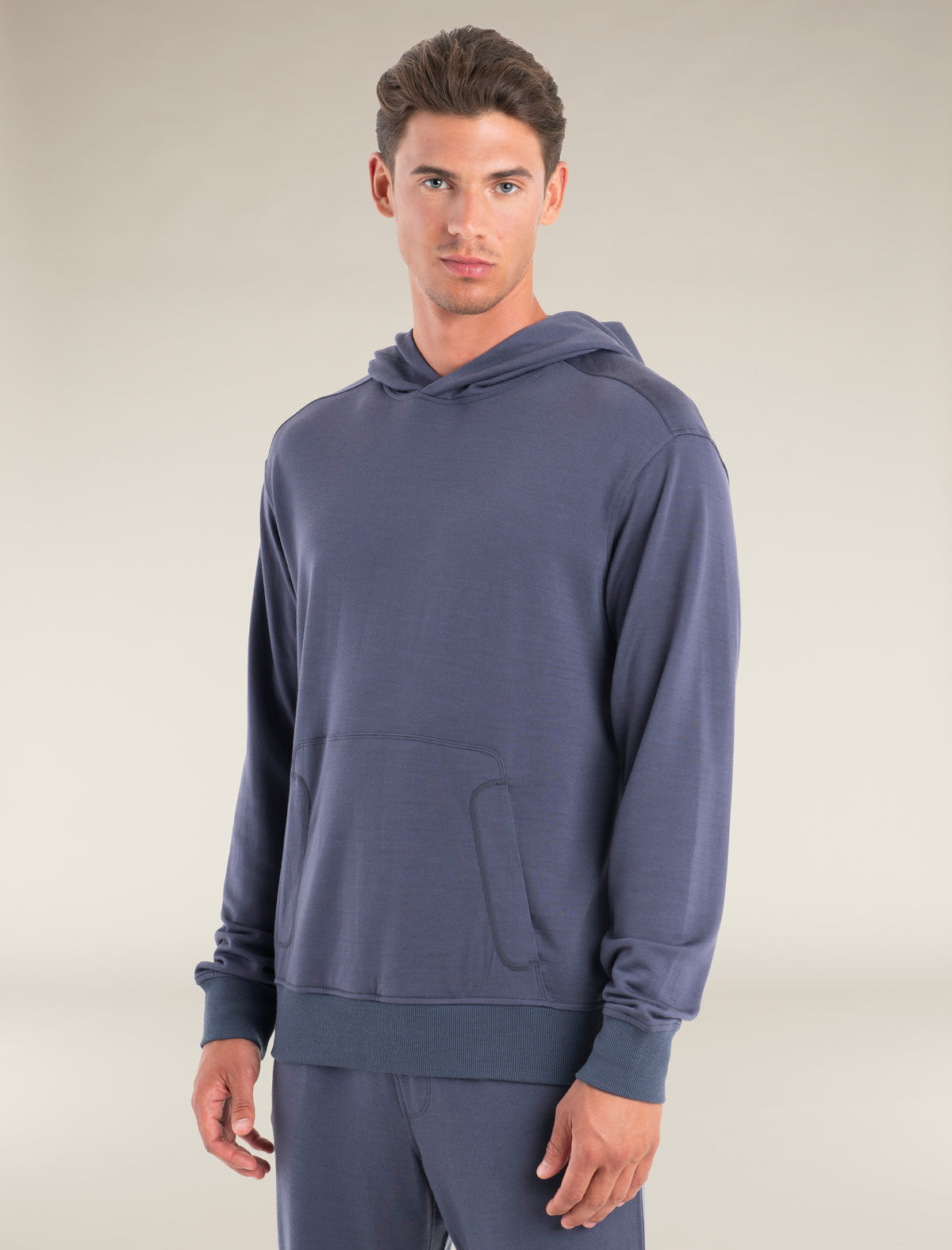 Men's Merino Blend 200 Shifter Long Sleeve Hoodie Graphite - 1