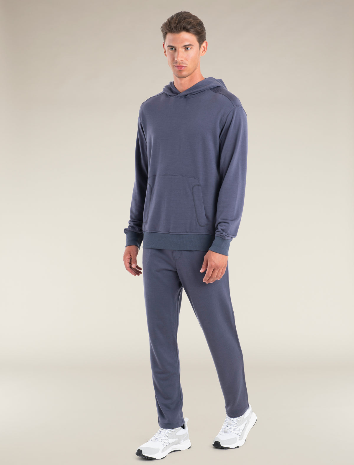 Men's Merino Blend 200 Shifter Long Sleeve Hoodie Graphite - 3