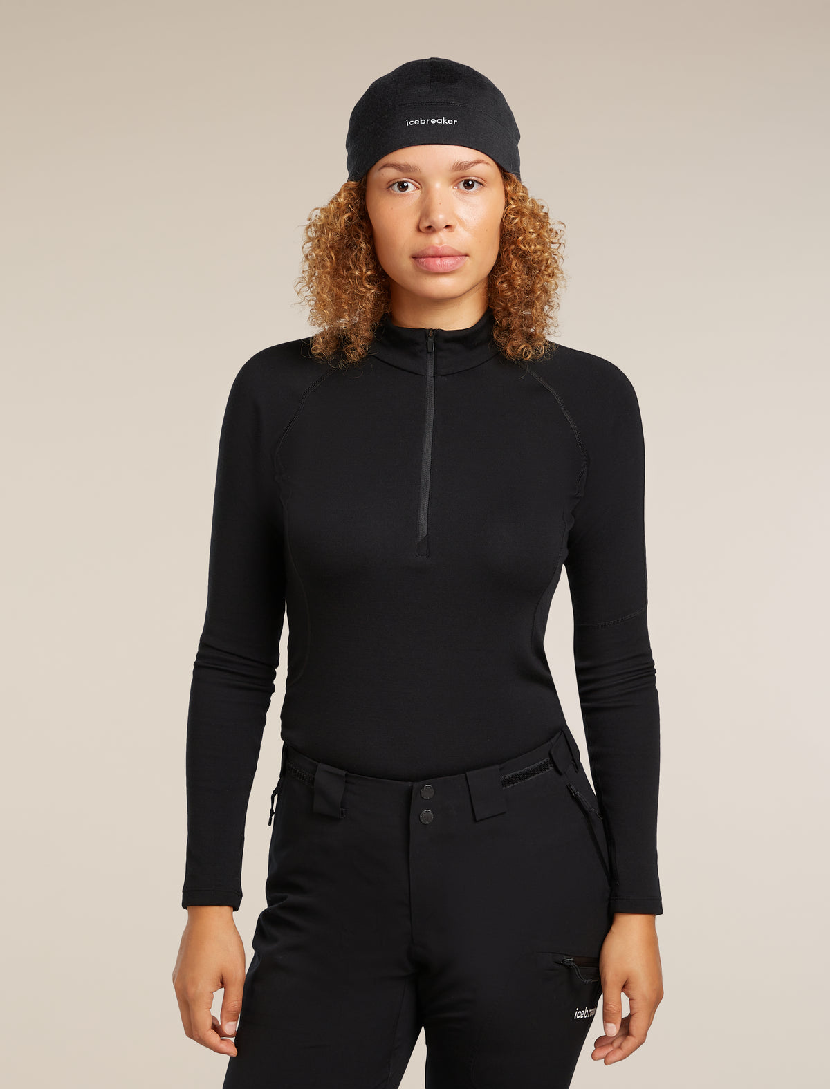 Unisex Merino 200 Oasis Beanie Black - 3