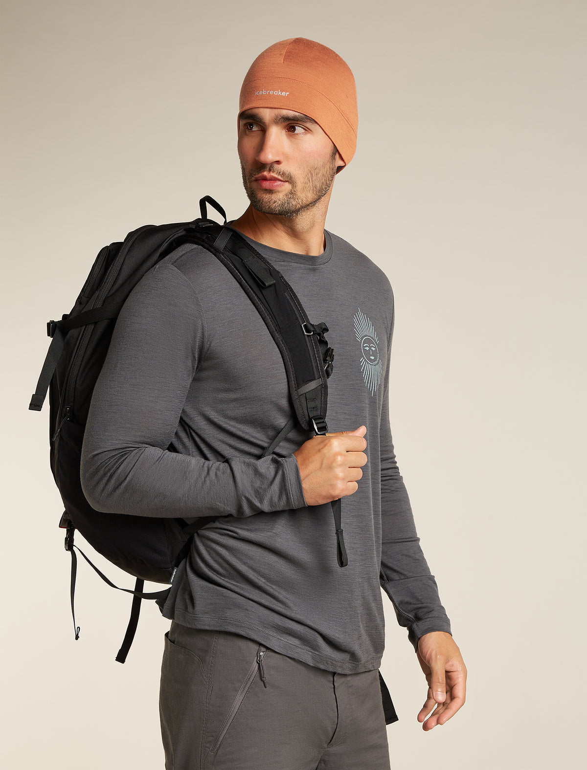 Unisex Merino 200 Oasis Beanie Dusty clay - 3