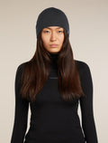 Unisex Merino 260 Ridge Beanie Black - 2