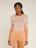 Women's Merino 200 Sonebula Long Sleeve Crewe Thermal Top Feldspar/Sunstone - 1