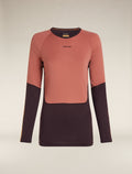 Women's Merino 200 Sonebula Long Sleeve Crewe Thermal Top Bittersweet - 10