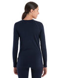 Women's Merino 200 Sonebula Long Sleeve Crewe Thermal Top Midnight Navy/Royal Navy - 2
