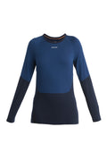 Women's Merino 200 Sonebula Long Sleeve Crewe Thermal Top Midnight Navy/Royal Navy - 5