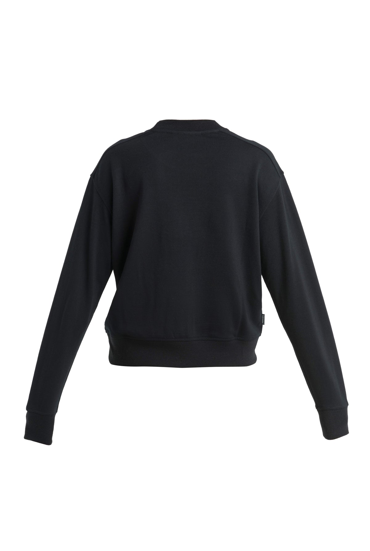 Women's Merino Blend 200 Crush Long Sleeve Sweatshirt Black - 5