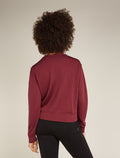 Women's Merino Blend 200 Crush Long Sleeve Sweatshirt Port - 3