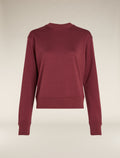 Women's Merino Blend 200 Crush Long Sleeve Sweatshirt Port - 6