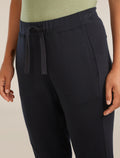 Women's Merino Blend 200 Crush Pants Black - 6