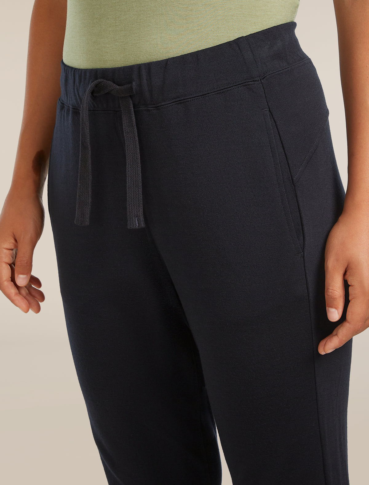 Women's Merino Blend 200 Crush Pants Black - 6