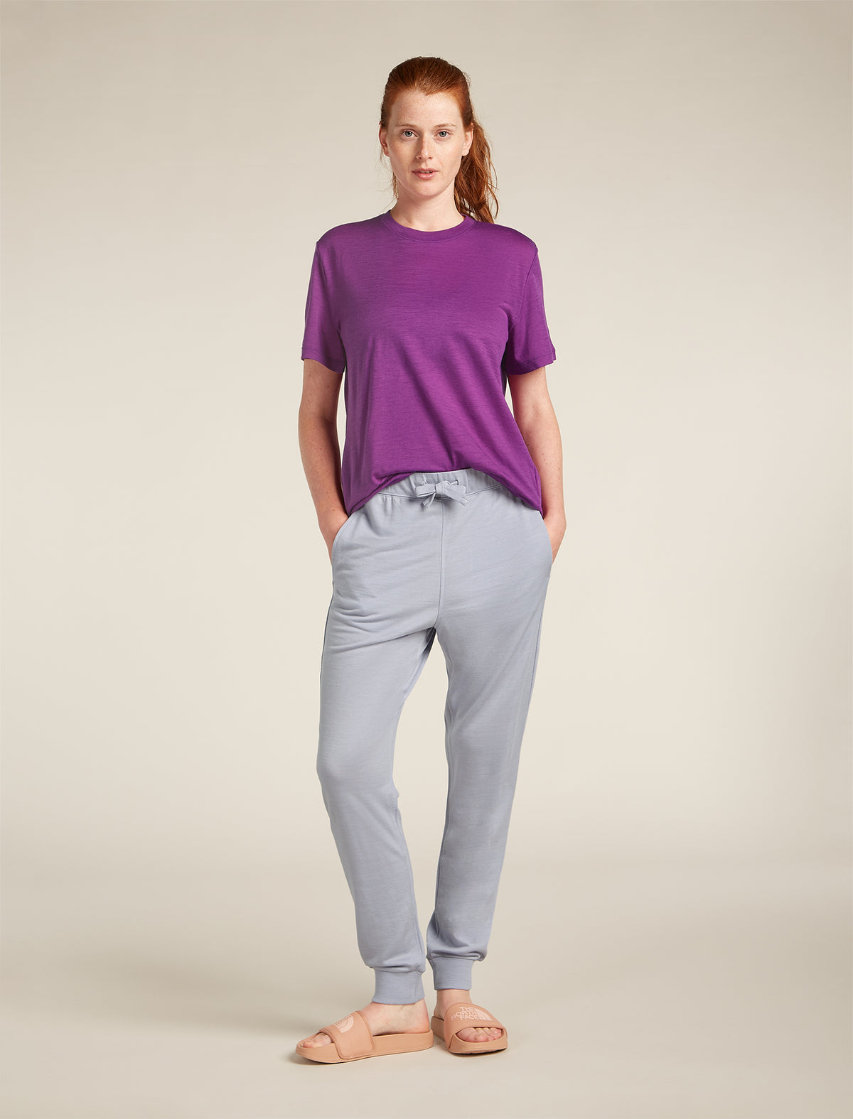 Women's Merino Blend 200 Crush Pants Grey quartz - 3